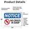 Signmission No Crocs In Shop Sign With Symbol, 24 in W x Rectangle, Vinyl Decal OS-2PACK-NS-D-1824-L-14473 - alternate 3